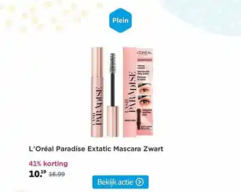 Plein.nl L'Oréal Paradise Extatic Mascara Zwart 41% Korting aanbieding