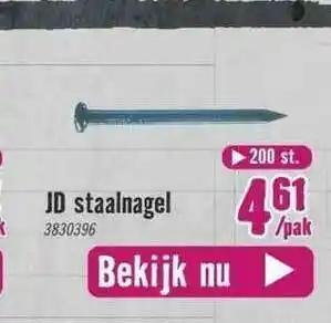 Hornbach JD Staalnagel aanbieding