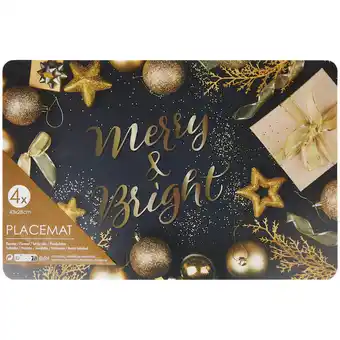 Action Kerst placemats aanbieding