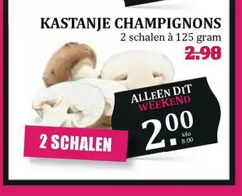 MCD Supermarkt Kastanje champignons aanbieding