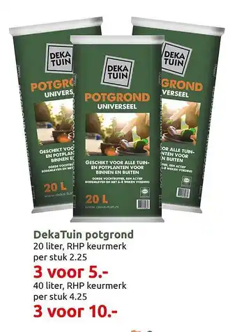 Deka Tuin Dekatuin potgrond aanbieding