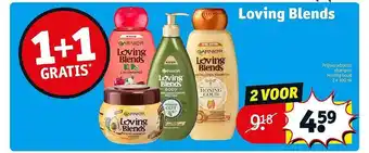 Kruidvat Garnier loving blends 1+1 gratis aanbieding