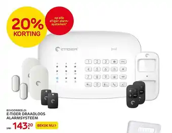 Praxis E-Tiger Draadloos Alarmsysteem 20% Korting aanbieding