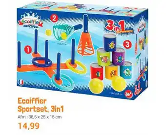 Lobbes Ecoiffier sportset, 3in1 aanbieding