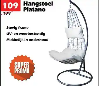 iTEK Hangstoel Platano aanbieding