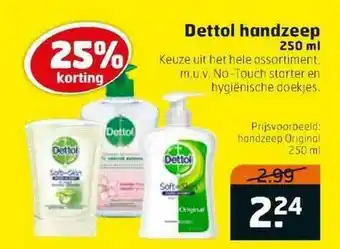 Trekpleister Dettol Handzeep 25% Korting aanbieding