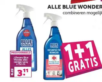 MCD Supermarkt Alle Blue Wonder 1+1 Gratis aanbieding