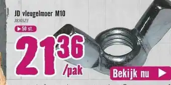 Hornbach JD Vleugelmoer M10 aanbieding