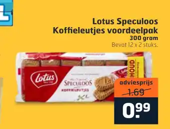 Trekpleister Lotus Speculoos Koffieleutjes voordeelpak aanbieding