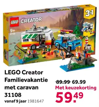 Intertoys LEGO Creator Familievakantie met caravan aanbieding