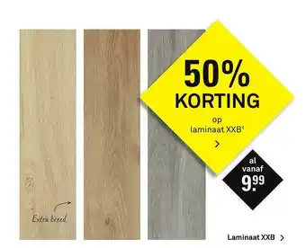 Karwei Laminaat XXB 50% Korting aanbieding