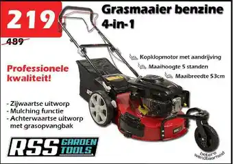 iTEK Grasmaaier Benzine 4-in-1 aanbieding