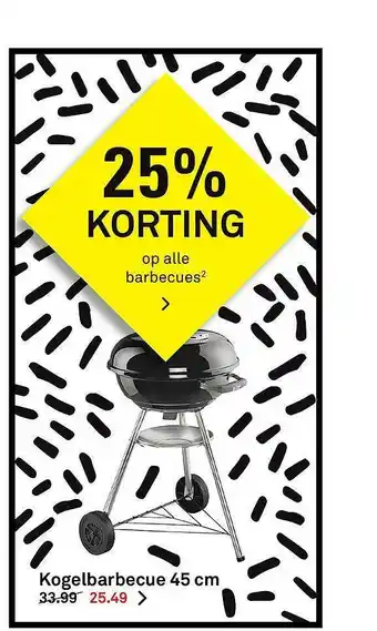 Karwei Kogelbarbecue 45 Cm 25% Korting aanbieding