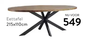 Profijt Meubel Eettafel aanbieding