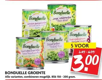 Dekamarkt Bonduelle Groente 150-200 gram aanbieding