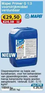 Toolstation mapei primer G 1:3 voorstrijkmiddel verdunbaar aanbieding