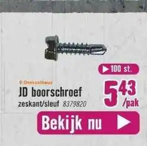 Hornbach JD Boorschroef aanbieding