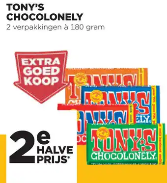 Jumbo Tony's chocolonely 180 gram aanbieding