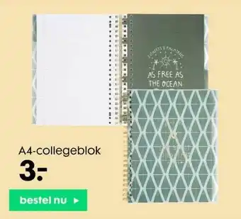 HEMA A4-Collegeblok aanbieding