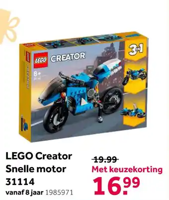 Intertoys LEGO Creator Snelle motor 31114 aanbieding