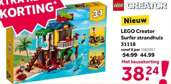 Intertoys LEGO Creator Surfer strandhuis 31118 aanbieding