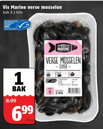 Poiesz Vis Marine Verse mosselen 2kg aanbieding