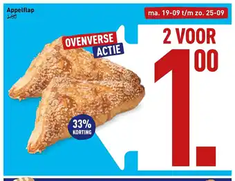 ALDI Appelflap 2 stuks aanbieding