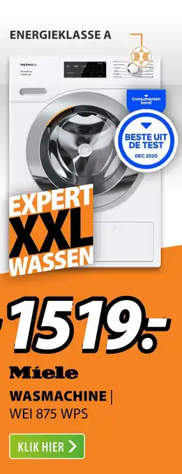 Expert Miele Wasmachine| Wei 875 Wps aanbieding