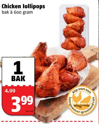 Poiesz Chicken lollipops 600g aanbieding