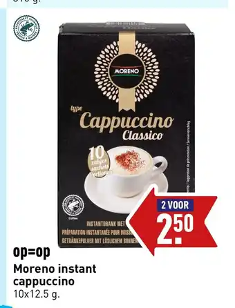 ALDI Moreno instant cappucino  10 x 12.5 g aanbieding