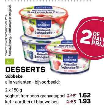 Ekoplaza Desserts söbbeke aanbieding