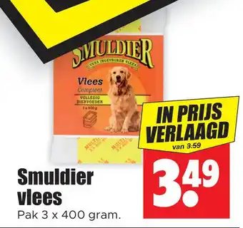 Dirk Smuldier vlees aanbieding