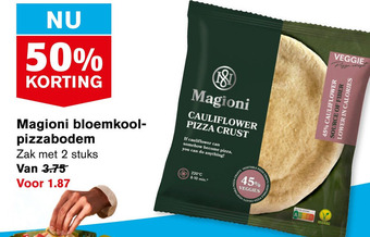 Hoogvliet Magioni bloemkool pizzabodem aanbieding