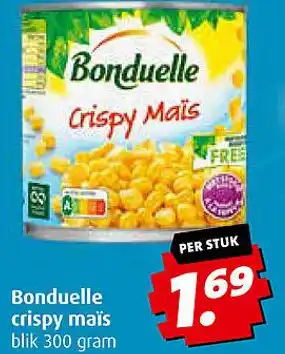 Boni Bonduelle crispy maïs aanbieding