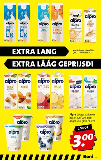 Boni Alpro aanbieding