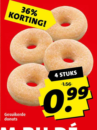 Boni Gesuikerde donuts aanbieding