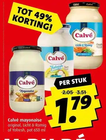 Boni Calvé mayonaise aanbieding