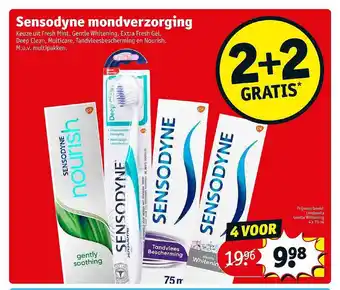 Kruidvat Sensodyne mondverzorging 2+2 gratis aanbieding