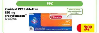 Kruidvat Kruidvat ppc tabletten 150 mg propyfenazon aanbieding