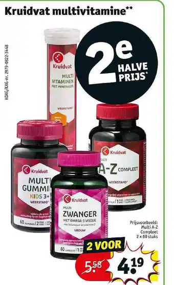 Kruidvat Kruidvat multivitamine aanbieding