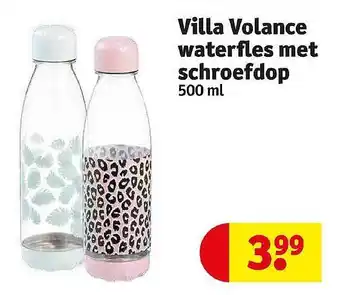 Kruidvat Villa volance waterfles met schroefdop aanbieding