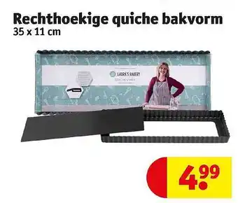 Kruidvat Rechthoekige quiche bakvorm aanbieding