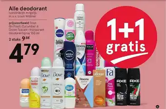 Etos Alle deodorant 1+1 gratis aanbieding