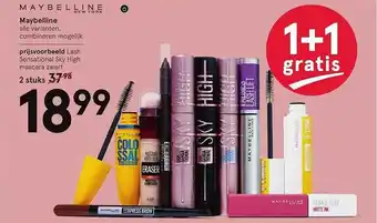 Etos Maybelline make-up 1+1 gratis aanbieding