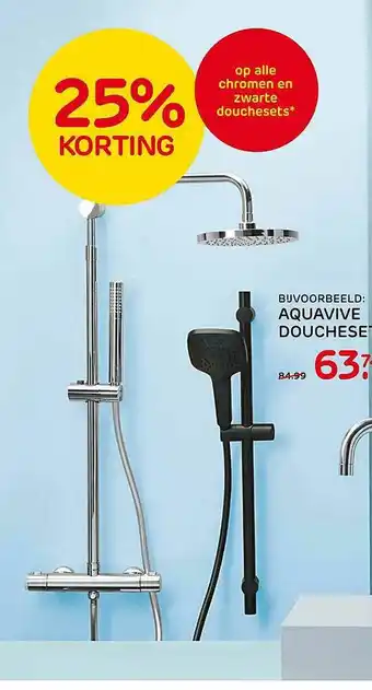 Praxis Aquavive Doucheset 25% Korting aanbieding