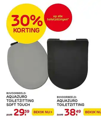 Praxis Aquazuro Toiletzitting Soft Touch Of Aquazuro Toiletzitting 30% Korting aanbieding