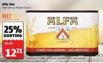 Poiesz Alfa bier 24*300ml aanbieding