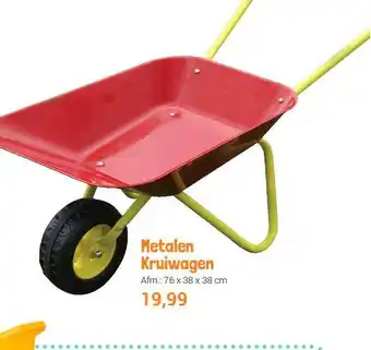 Lobbes Metalen Kruiwagen 76x38x38 cm aanbieding