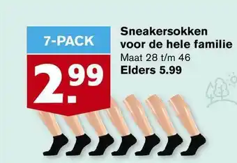 Hoogvliet Sneakersokken Voor De Hele Familie aanbieding