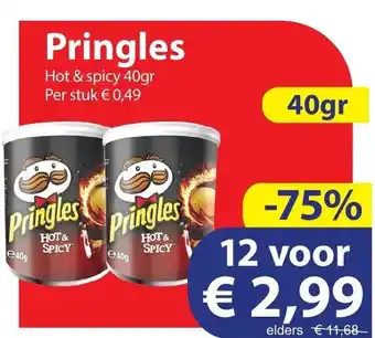 Die Grenze Pringles 12*40g aanbieding